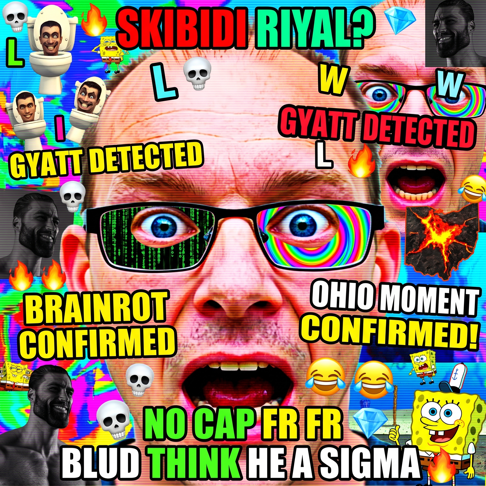 Montage brainrot de la mascotte de l'équipe